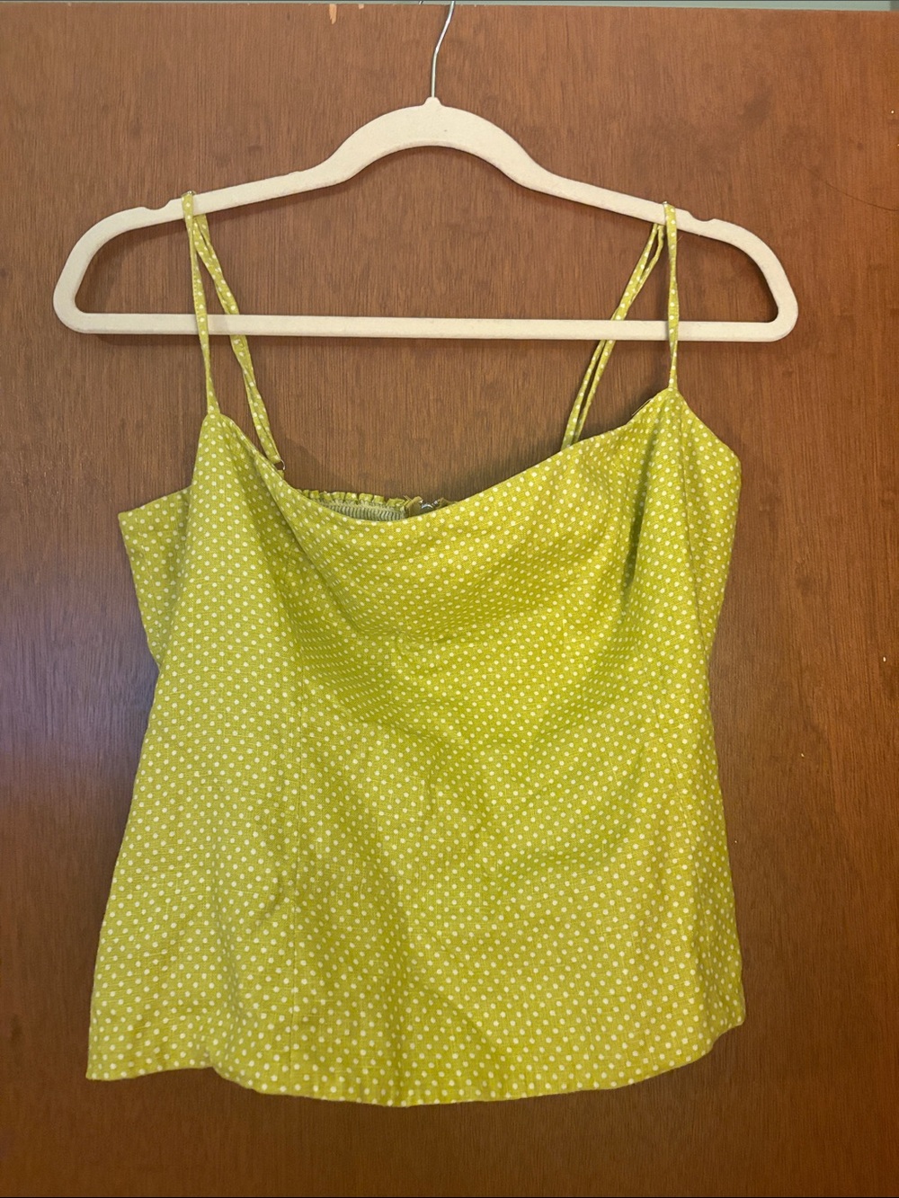 Reformation Overland Linen Polka Dot Top - Picture 4 of 9